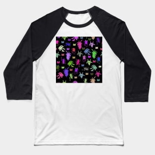 pattern with goats and frogs Baseball T-Shirt